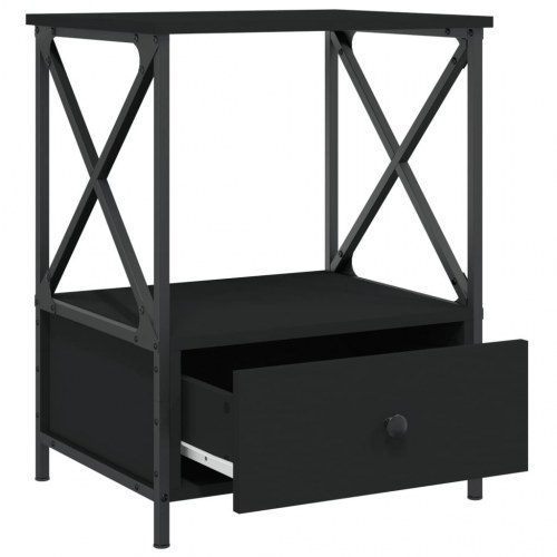 Sengeborde i sort - 2 stk. 50 x 41 x 65 cm