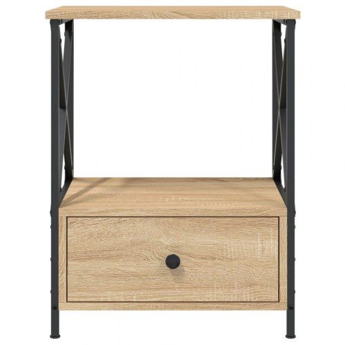 Sengeborde 2 stk. i sonoma-eg 50 x 41 x 65 cm