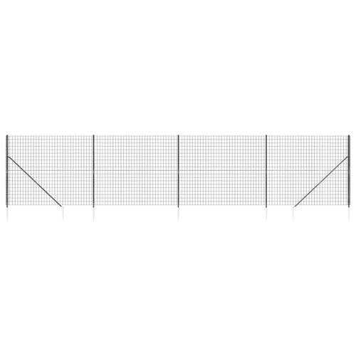 Trådhegn med jordspyd 1,8x10 m antracitgrå