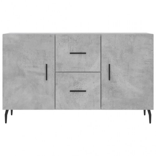 Skænk i konstrueret træ 100×36×60 cm - betongrå med metalben
