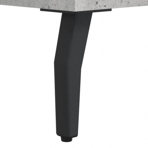 Skænk i konstrueret træ 100×36×60 cm - betongrå med metalben