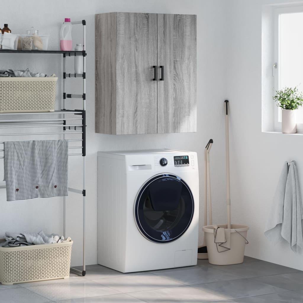 Væghængt Skab 69,5x34x90 Cm Konstrueret Træ - Grå sonoma-eg