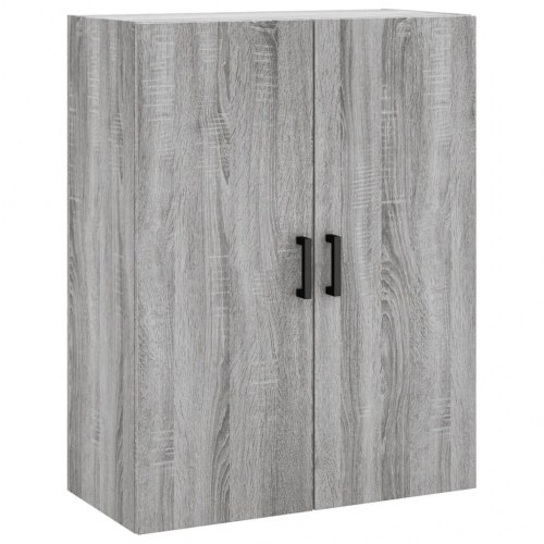 Væghængt skab 69,5×34×90 cm - grå sonoma-eg, konstrueret træ