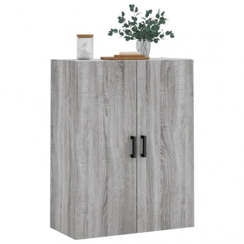 Væghængt skab 69,5×34×90 cm - grå sonoma-eg, konstrueret træ