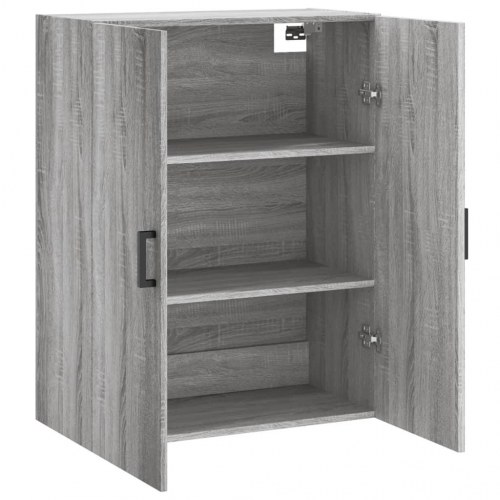 Væghængt skab 69,5×34×90 cm - grå sonoma-eg, konstrueret træ