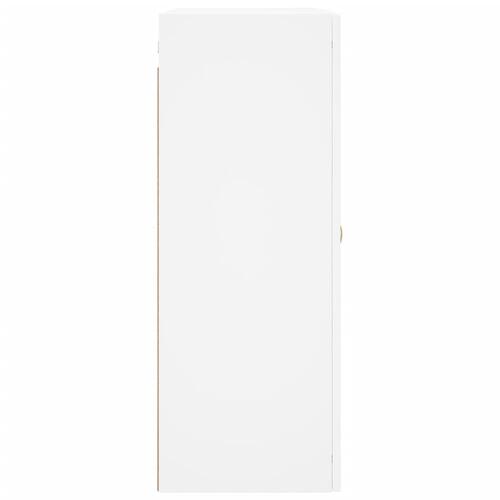 Væghængt skab 69,5x34x90 cm hvid