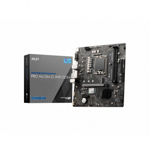 Bundkort MSI PRO H610M-G WIFI DDR4 - Intel H610, LGA 1700, mATX