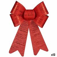 Lasso Julepynt Rød PVC 16 x 24 x 4 cm (12 enheder)