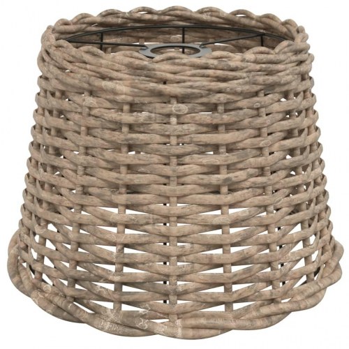 Lampeskærm Ø30 × 20 cm i flet - brun