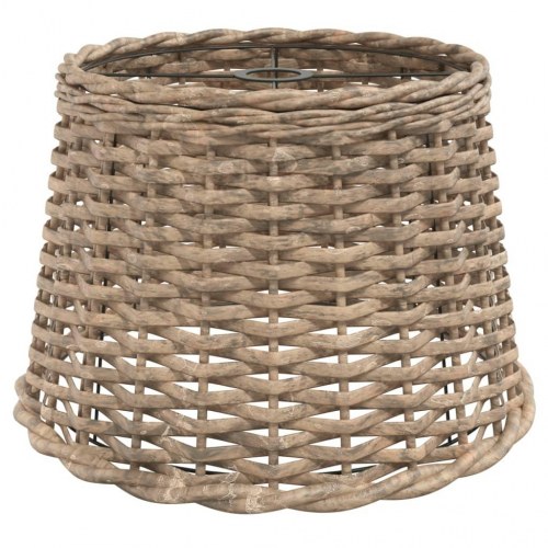 Lampeskærm Ø40 × 26 cm i flet - brun