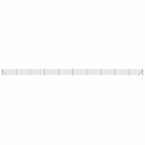 Trådhegn med flange 0,8x25 m antracitgrå