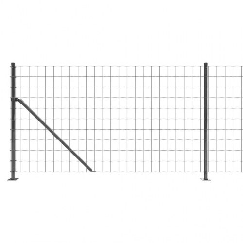 Trådhegn med flange 0,8x25 m antracitgrå