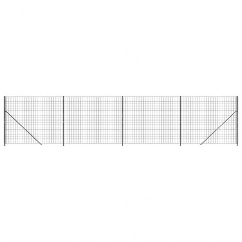 Trådhegn med flange 1,4 x 10 m antracitgrå