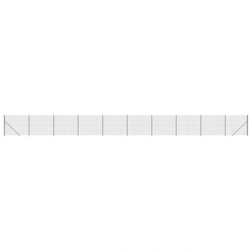 Trådhegn med flange 2 × 25 m - antracitgrå