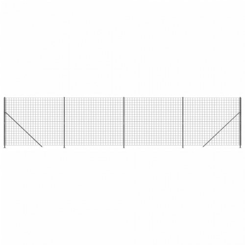 Trådhegn med flange 1,6x10 m antracitgrå