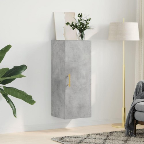 Vægskab 34,5 x 34 x 90 cm i konstrueret træ - betongrå