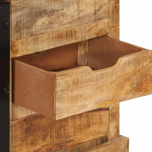 Skænk 80x30x55 cm massivt ru mangotræ
