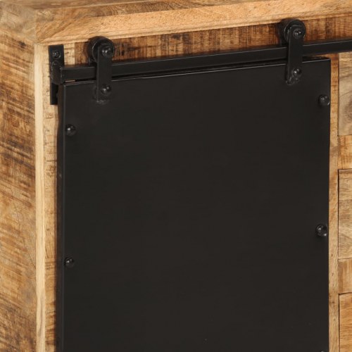 Skænk 80x30x55 cm massivt ru mangotræ