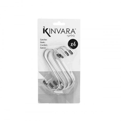 Krog til ophæng Kinvara 374 Sølvfarvet Metal Sæt (12 enheder)
