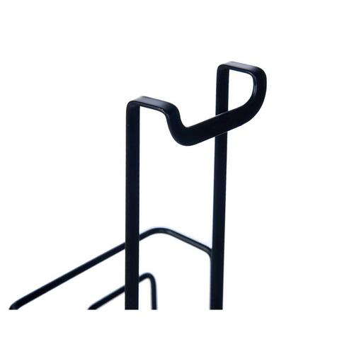 Køkkenredskaber Stand Stegepande låg Sort Jern 27 x 37 x 9 cm (6 enheder)