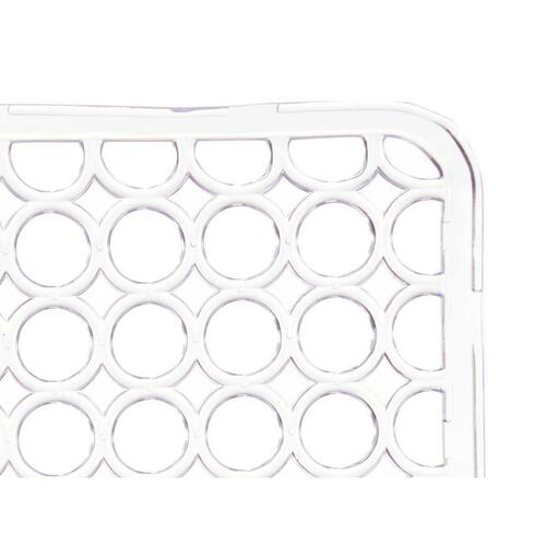 Skridsikker Måtte Gennemsigtig Plastik 28 x 0,1 x 28 cm Vask (12 enheder)