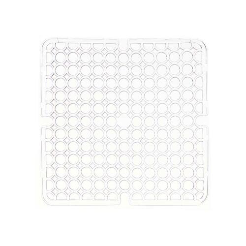 Skridsikker Måtte Gennemsigtig Plastik 28 x 0,1 x 28 cm Vask (12 enheder)