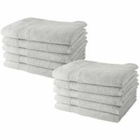 Håndklædesæt TODAY Hvid 10 Dele 70 x 130 cm