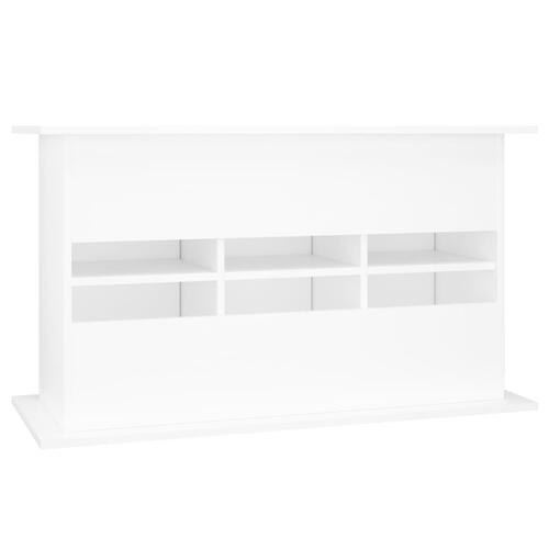 Akvariebord 101x41x58 cm konstrueret træ hvid