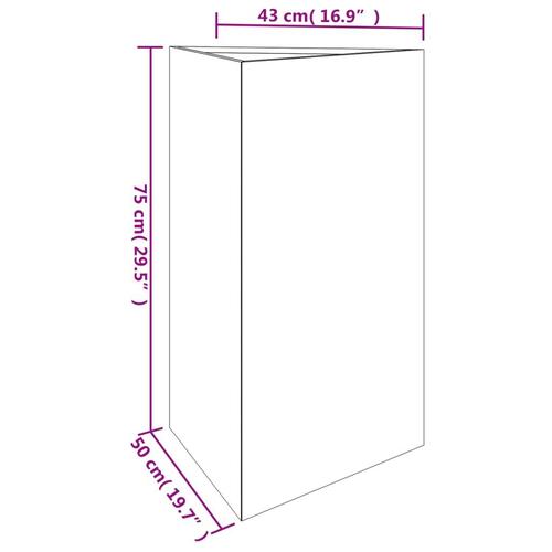 Plantekrukke 50x43x75 cm cortenstål