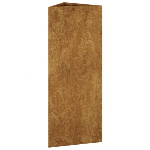 Plantekrukke 30×26×75 cm i cortenstål - rustfarvet høj krukke til have og terrasse