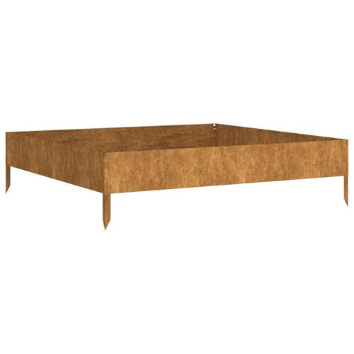 Højbed 100x100x26 cm cortenstål