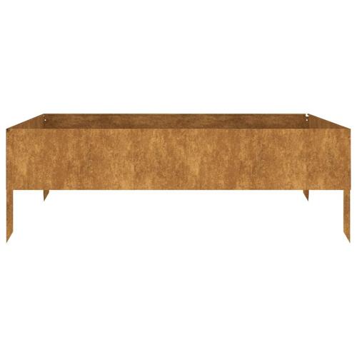 Højbed 100x100x33,5 cm cortenstål