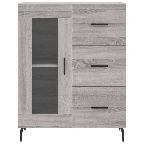 Højskab 69,5x34x180 cm konstrueret træ grå sonoma-eg
