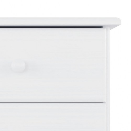 Kommode ALTA - 77×35×73 cm - massivt fyrretræ, hvid