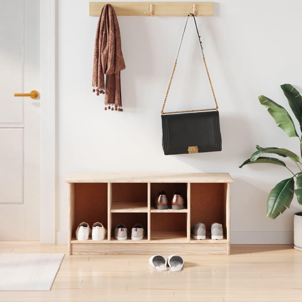 Skobænk ALTA 100x35x45 cm massivt fyrretræ
