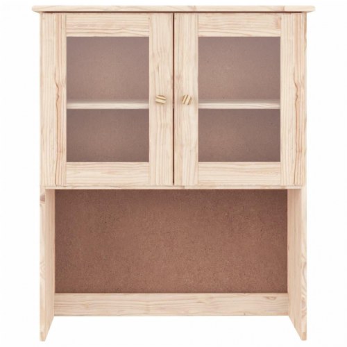 Skabstop til skænk ALTA 77×30×92 cm - massivt fyrretræ med glaslåger
