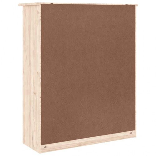 Skabstop til skænk ALTA 77×30×92 cm - massivt fyrretræ med glaslåger