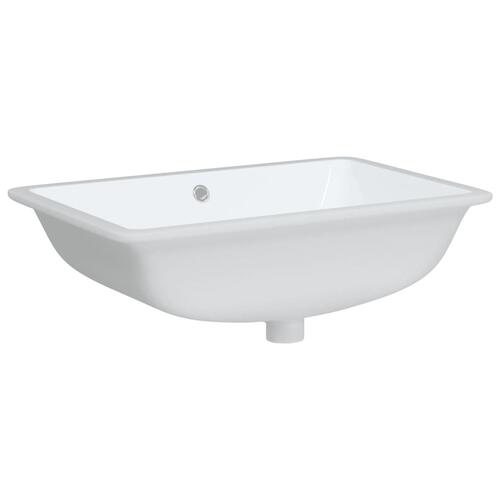 Badeværelsesvask 60x40x21 cm rektangulær keramisk hvid