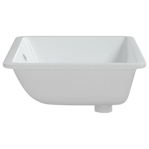 Badeværelsesvask 60x40x21 cm rektangulær keramisk hvid