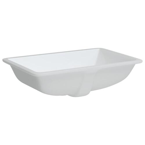 Badeværelsesvask 60x40x21 cm rektangulær keramisk hvid