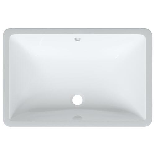 Badeværelsesvask 60x40x21 cm rektangulær keramisk hvid