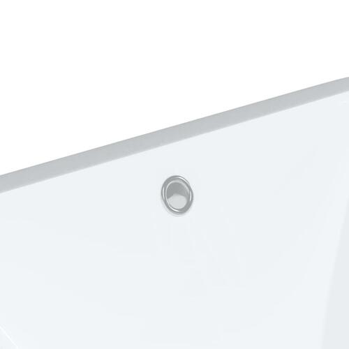 Badeværelsesvask 60x40x21 cm rektangulær keramisk hvid