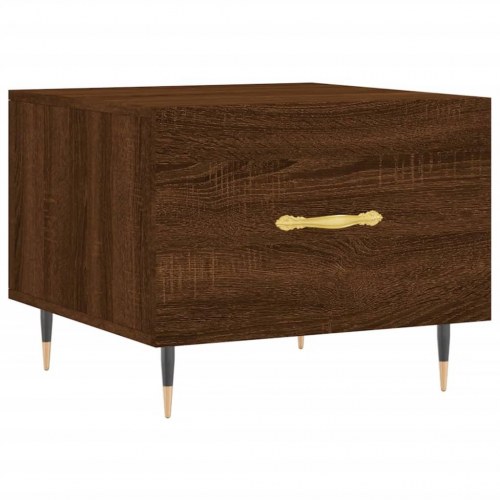 Sofaborde 2 stk. 50 x 50 x 40 cm - brun egetræsfarve