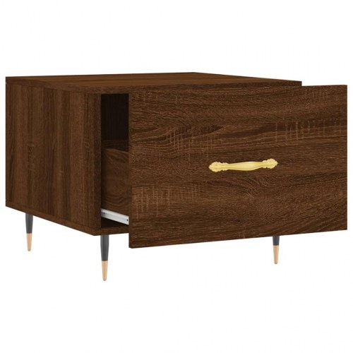 Sofaborde 2 stk. 50 x 50 x 40 cm - brun egetræsfarve