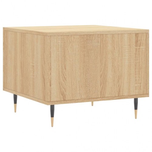 Sofaborde 2 stk. med skuffe - sonoma-eg 50 x 50 x 40 cm