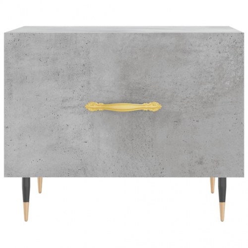 Sofaborde med skuffe 2 stk. - betongrå 50 x 50 x 40 cm