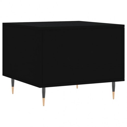 Sofaborde 2 stk. med skuffe 50 x 50 x 40 cm - sort
