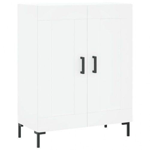 Højskab med skænk 69,5×34×180 cm - hvid, konstrueret træ