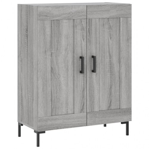 Højskab med hylder 69,5×34×180 cm - grå sonoma-eg