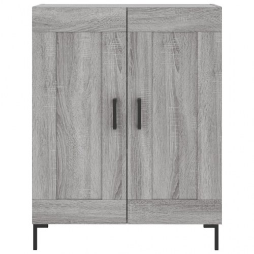 Højskab med hylder 69,5×34×180 cm - grå sonoma-eg